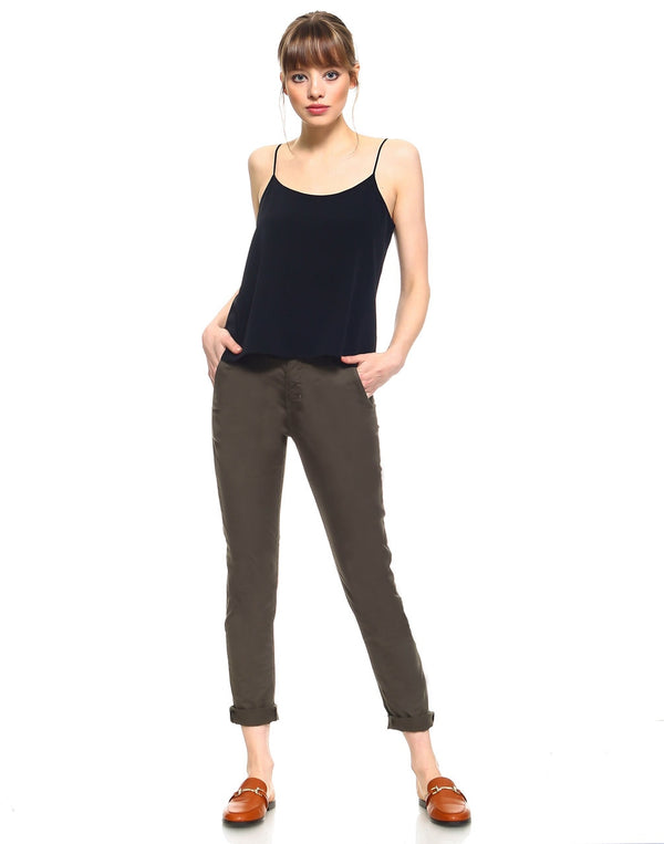 Standard Womens Cropped Trouser - Olive