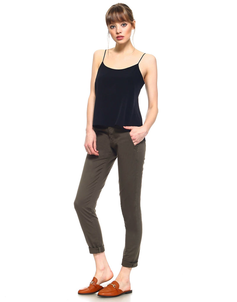 Standard Womens Cropped Trouser - Olive